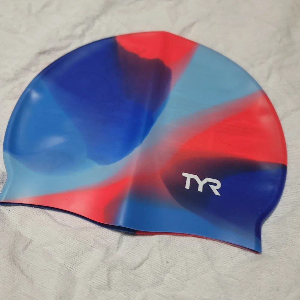 TYR Assorted Graphic Swim Cap Junior Hypoallergenic Silicone